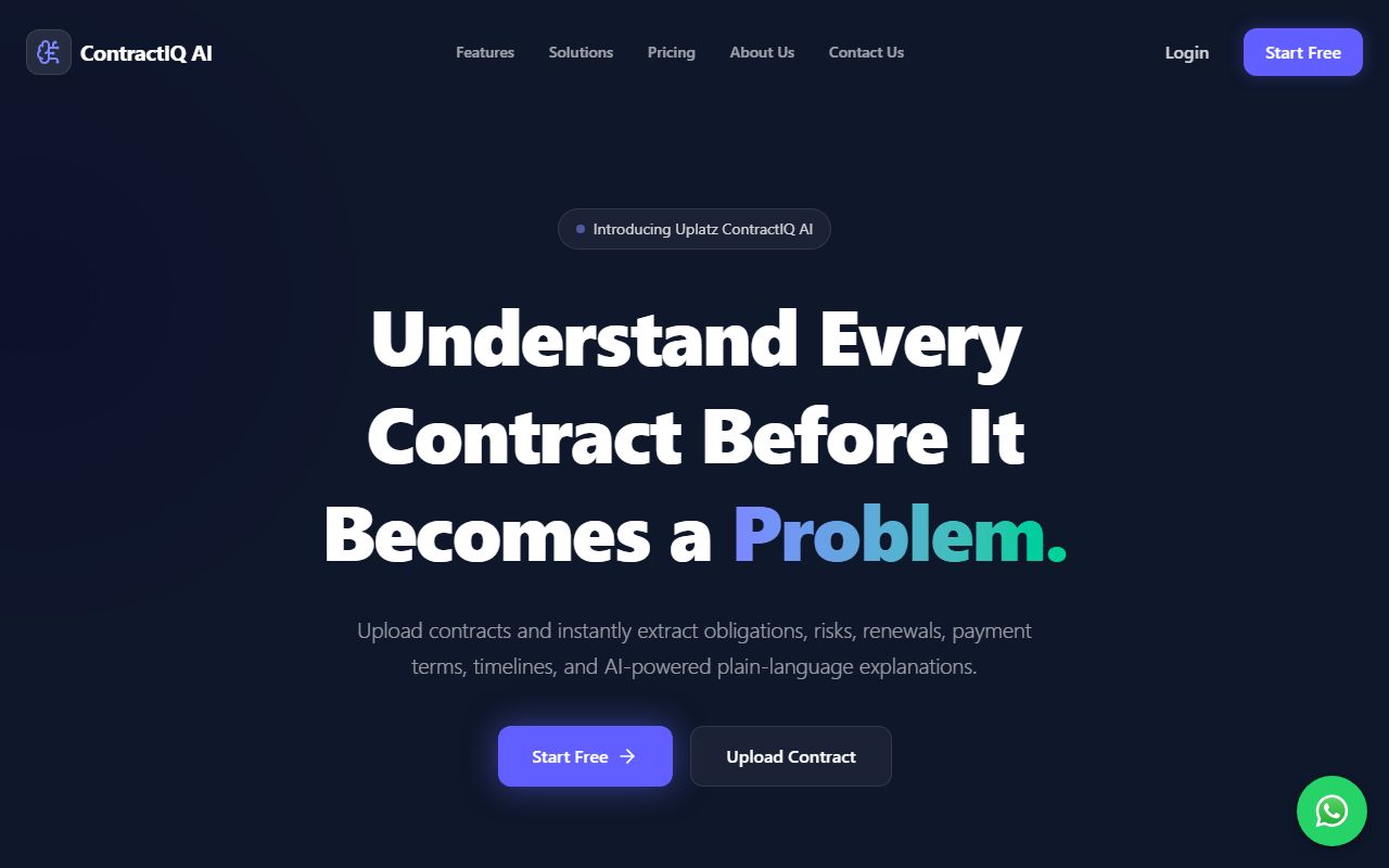 Uplatz ContractIQ