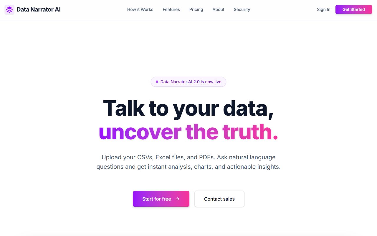 Uplatz Data Narrator