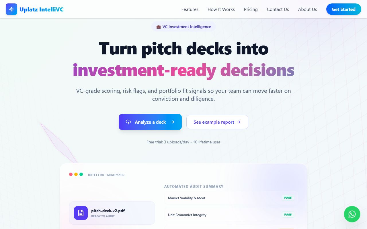 Uplatz PitchWise Venture
