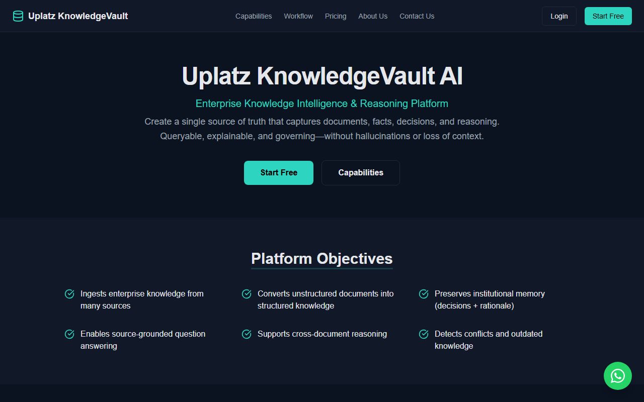 Uplatz KnowledgeVault